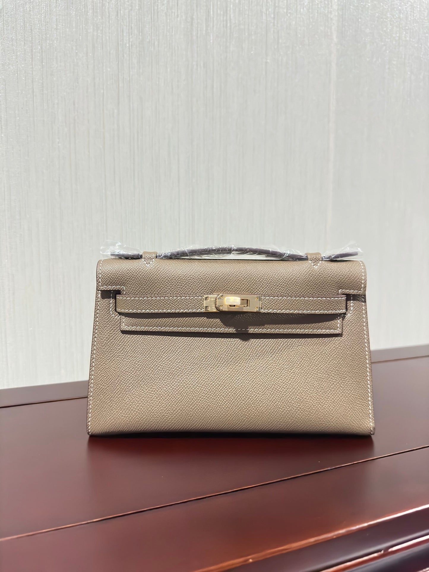 1:1 Hermes Kelly Pochette Epsom leather