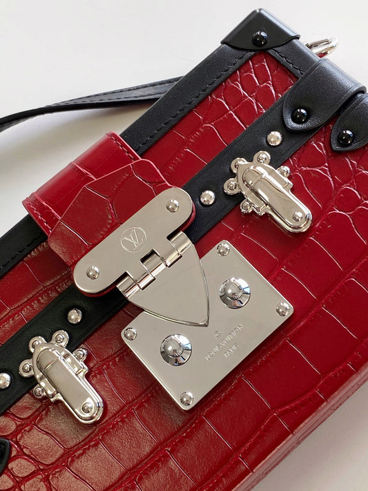 Top-tier Red Petite Malle