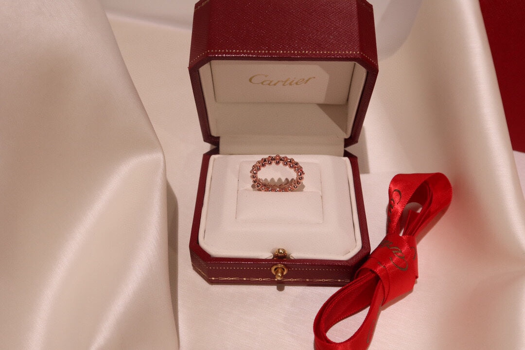 1:1 Cartier ring Studded ring