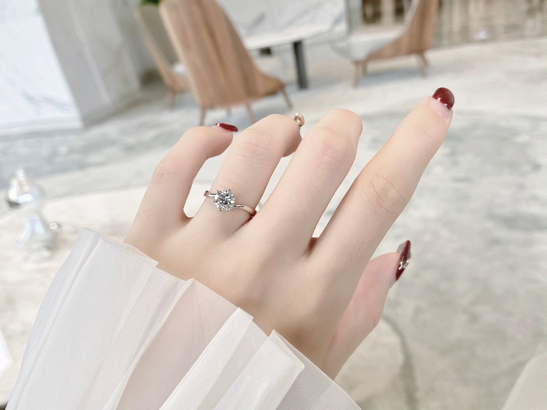 1:1 Tiffany & Co. Moissanite Twisted Braid Diamond Ring