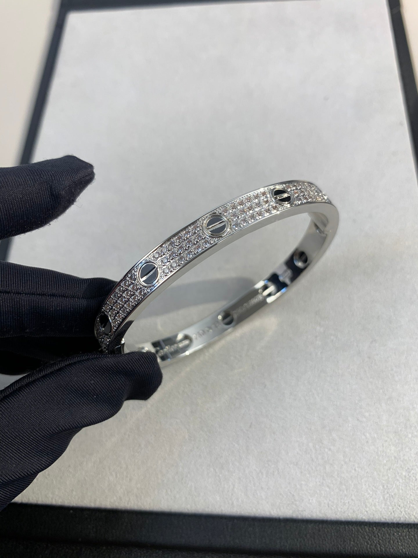 1:1 Cartier black stud love bracelet
