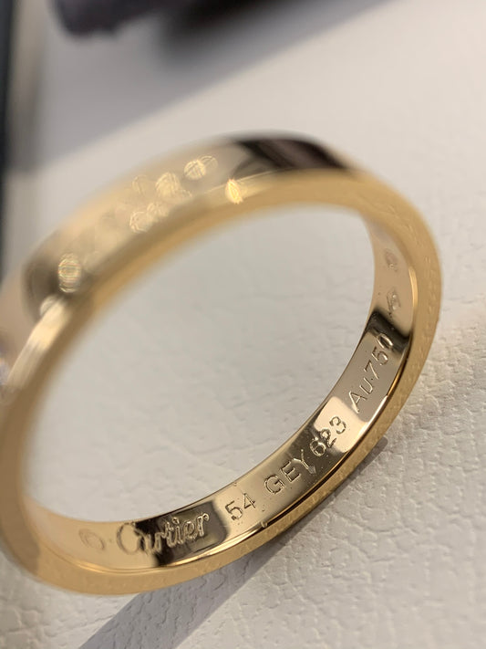 1:1 Cartier Gold signature ring