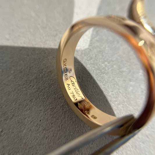 1:1 Cartier Rose Gold Love Narrow Strip Ring