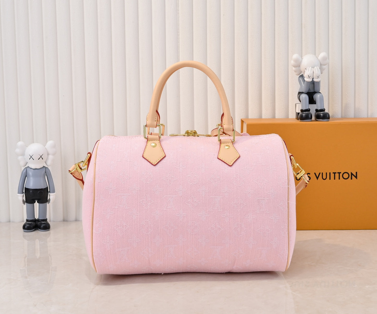 Top quality Pink denim Speedy 30