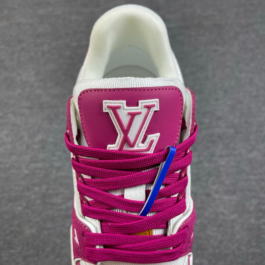 1:1 LV Purple Trainer Couple Sneakers