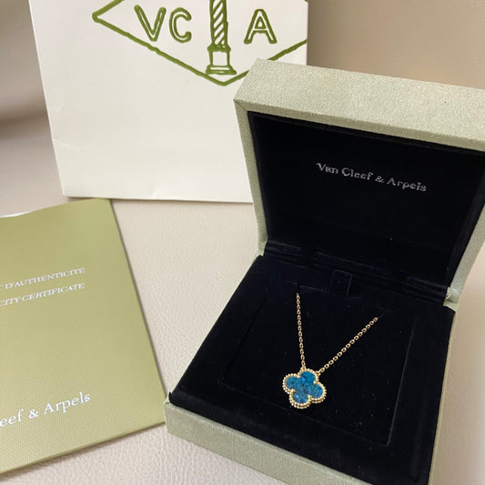 1:1 Van Cleef & Arpels Peter Green four-leaf clover necklace