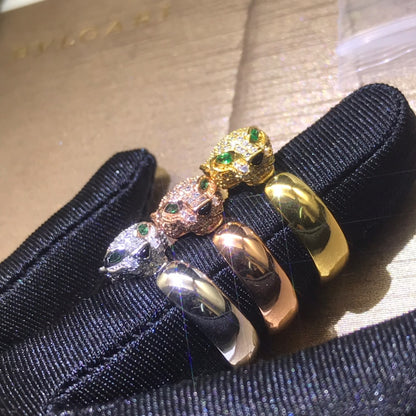 1:1 Cartier Panther Head Couple Rings