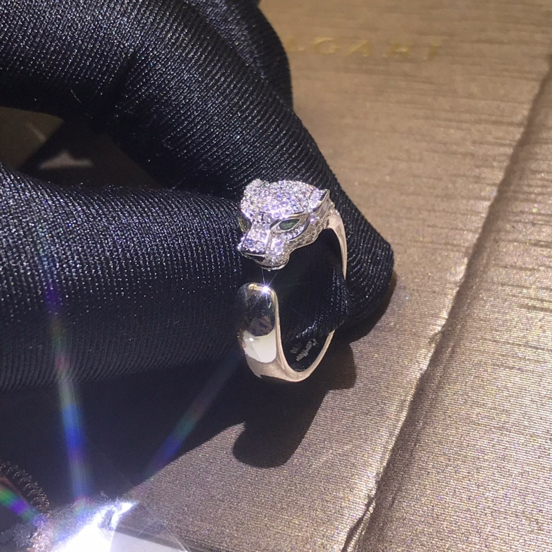 1:1 Cartier Panther Head Couple Rings