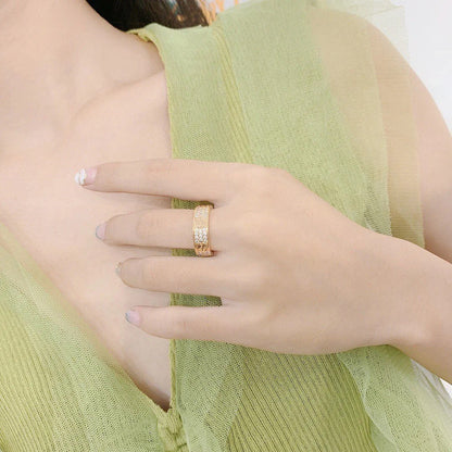 1:1 Cartier Love Starry Sky Wild Three-Row Diamond Ring