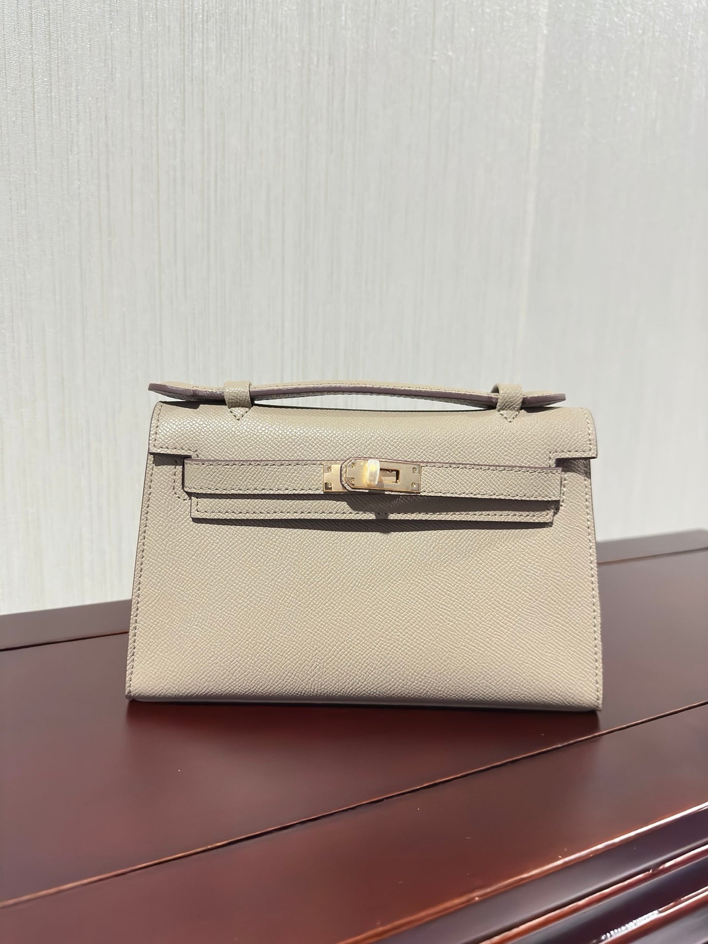 1:1 Hermes Kelly Pochette Epsom leather