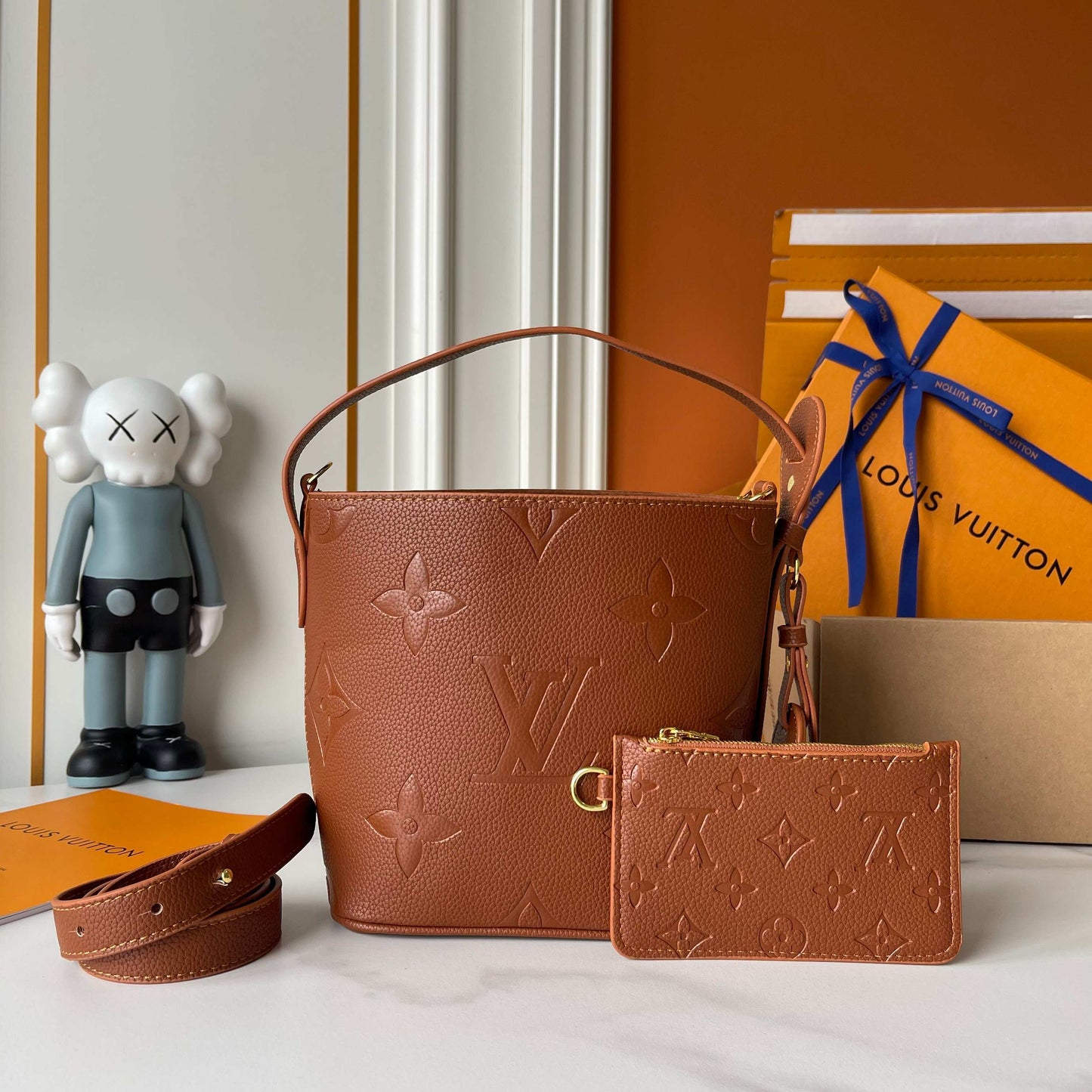 1:1 LV Brown Noé Bucket Bag