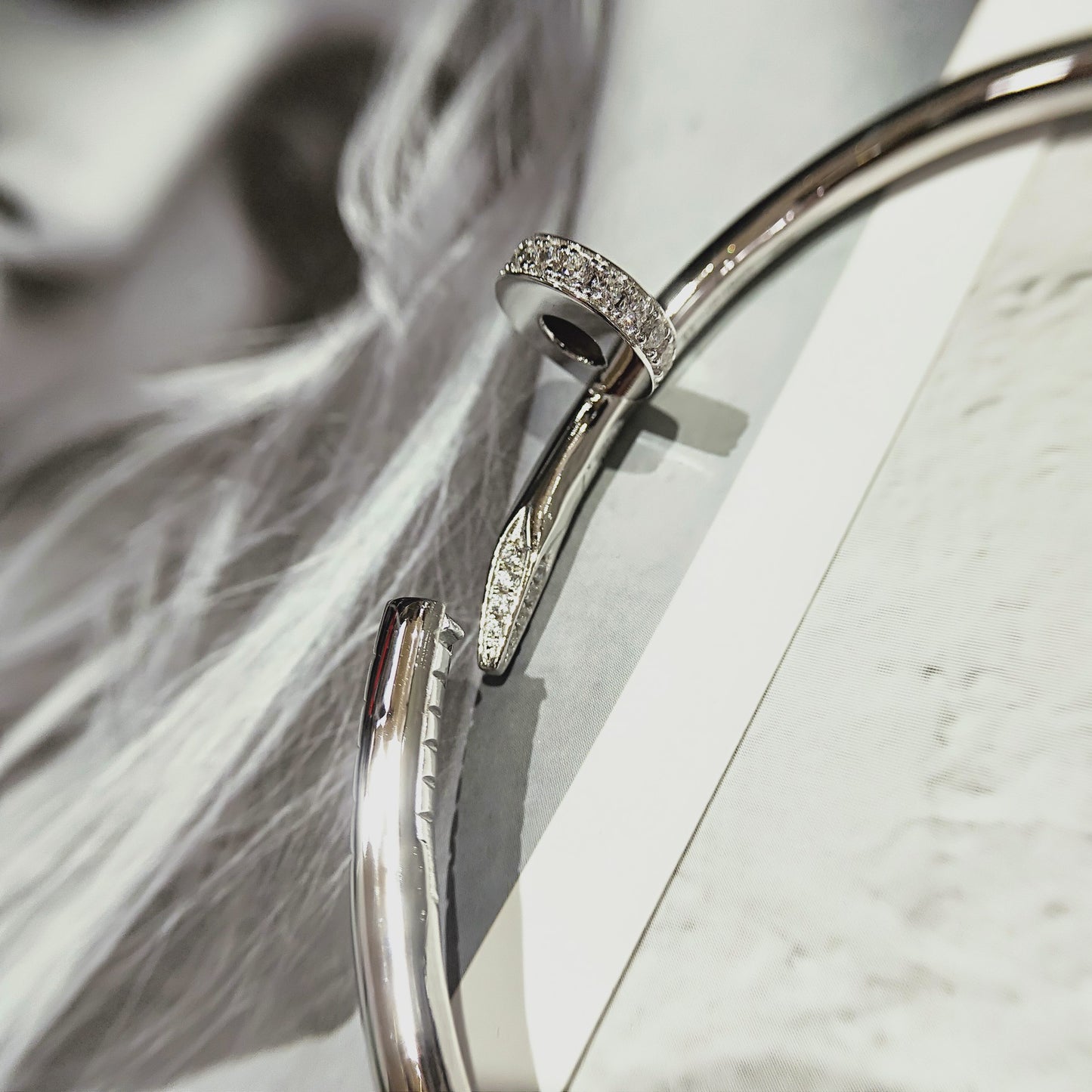 1:1 Cartier diamond Nail bracelet