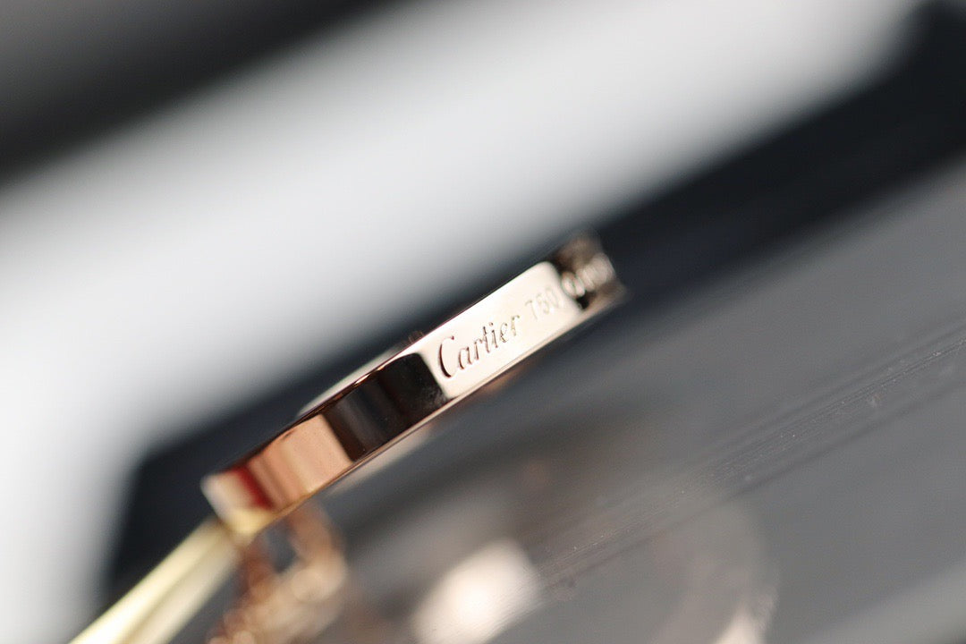 1:1 Cartier Gold diamond-free Big Cake Necklace