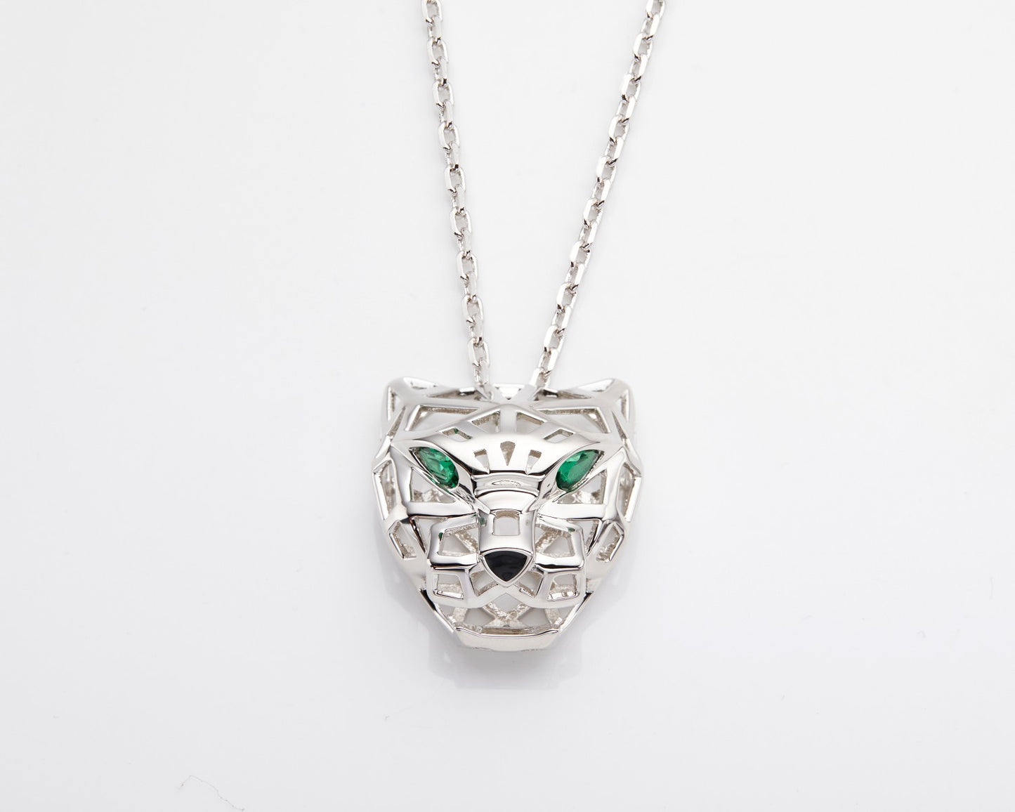 1:1 Cartier openwork panther necklace