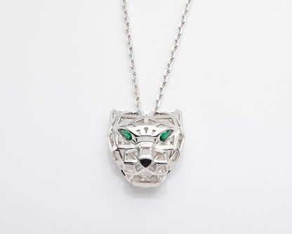 1:1 Cartier openwork panther necklace