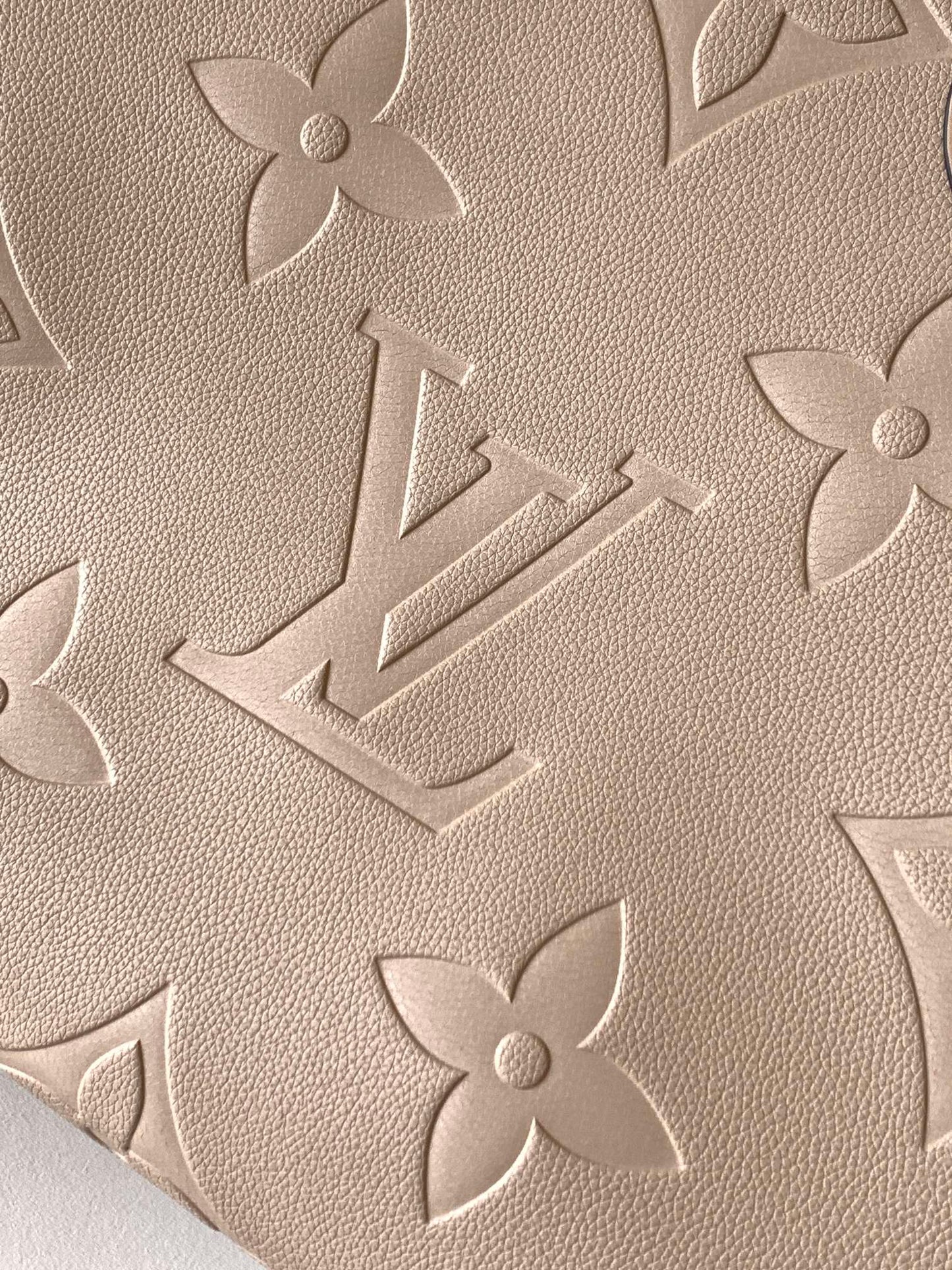 1:1  Beige Emboss Monogram OnTheGo