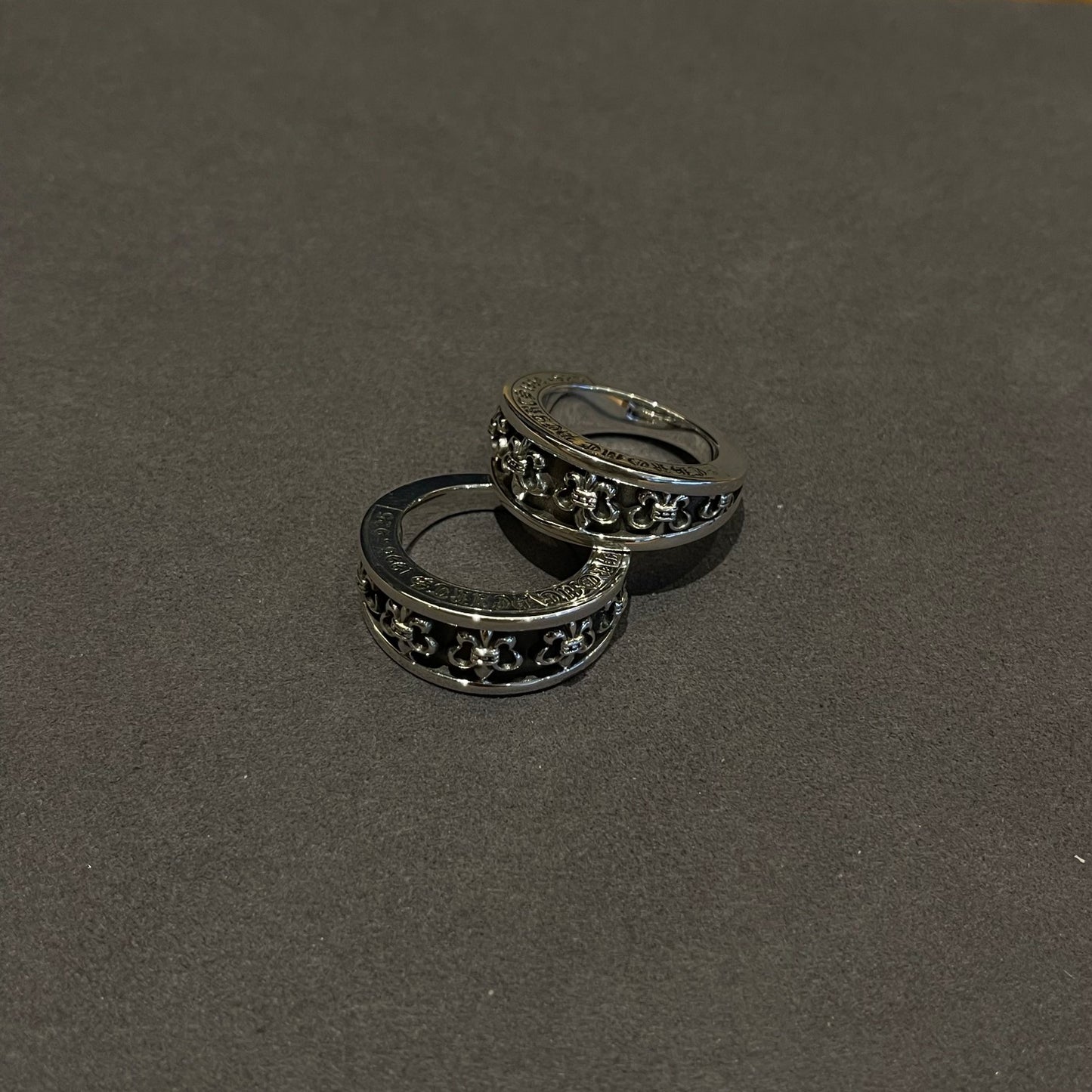 1:1 Chrome Hearts Scout Flower Asymmetrical Ring