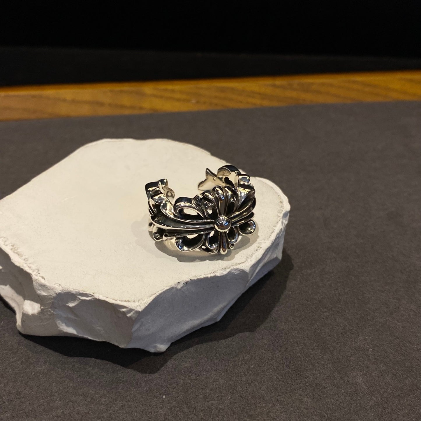 1:1 Chrome Hearts Open Iris Flower Ring