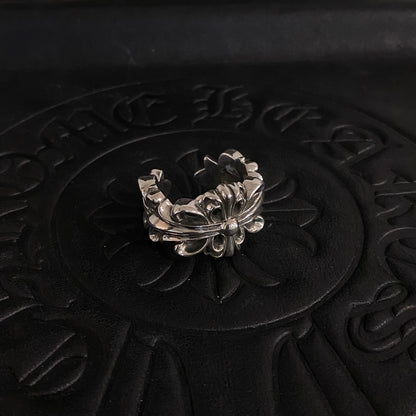 1:1 Chrome Hearts Open Iris Flower Ring