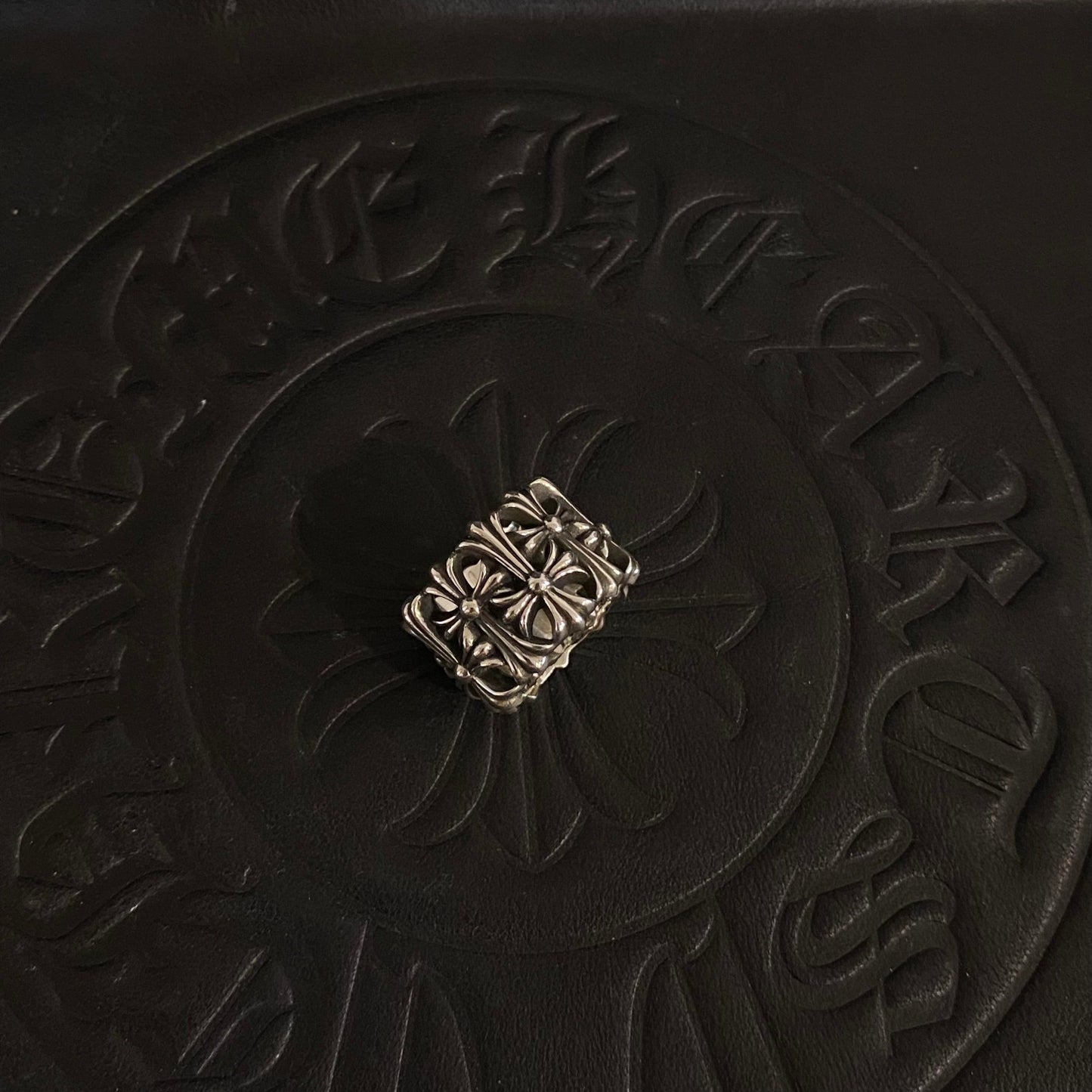 1:1 Chrome Hearts Cro's Heart Circular Tomb Ring