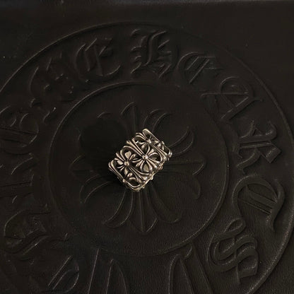 1:1 Chrome Hearts Cro's Heart Circular Tomb Ring