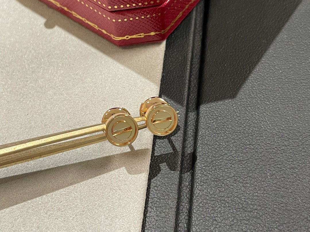 1:1 Cartier Round Screw Earrings