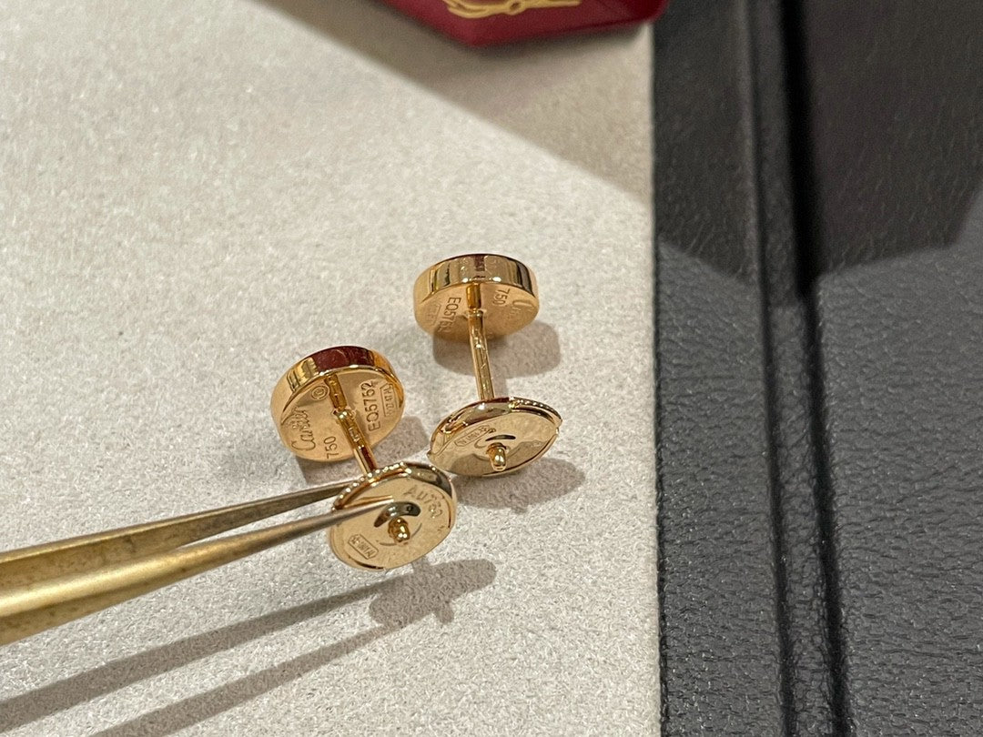 1:1 Cartier Round Screw Earrings