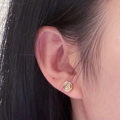 1:1 Cartier Round Screw Earrings