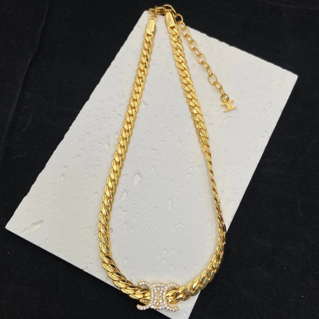 1:1 Celine Arc de Triomphe snake bone Necklace