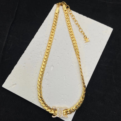 1:1 Celine Arc de Triomphe snake bone Necklace