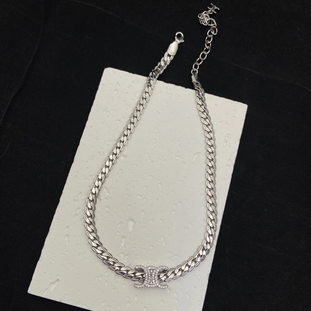 1:1 Celine Arc de Triomphe snake bone Necklace