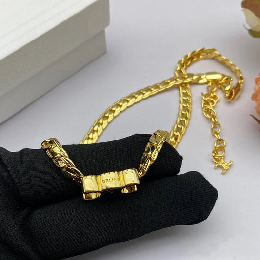 1:1 Celine Arc de Triomphe snake bone Necklace