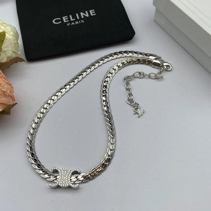 1:1 Celine Arc de Triomphe snake bone Necklace