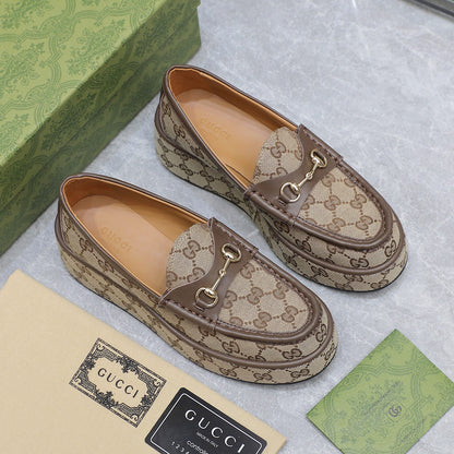 1:1 Gucci platform loafers
