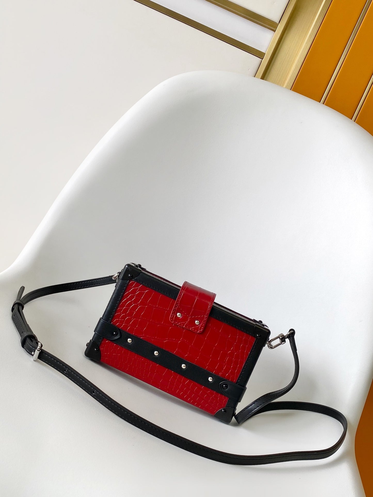 Top-tier Red Petite Malle