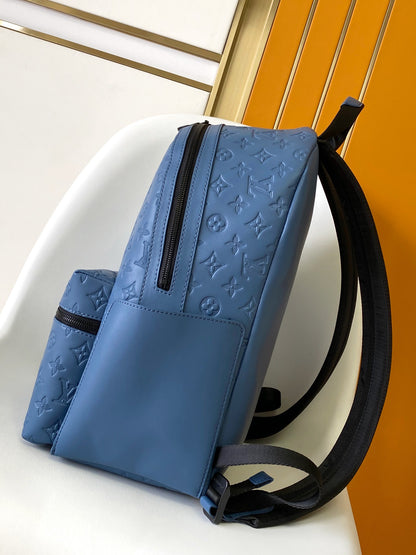 Top-Tier blue emboss Discovery Backpack