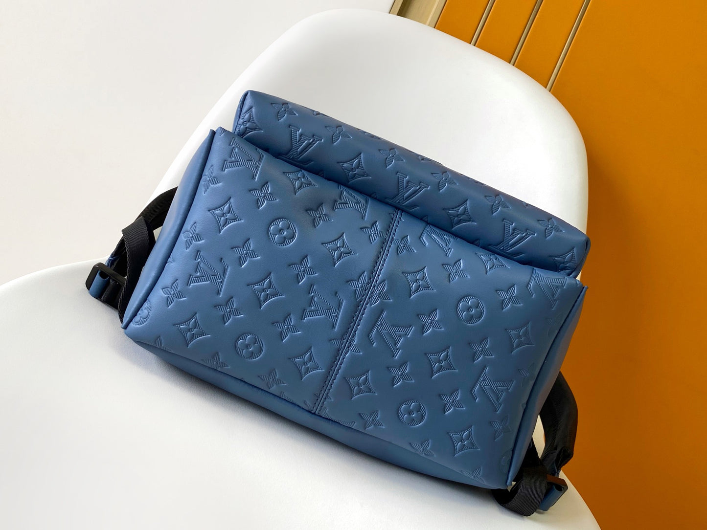 Top-Tier blue emboss Discovery Backpack