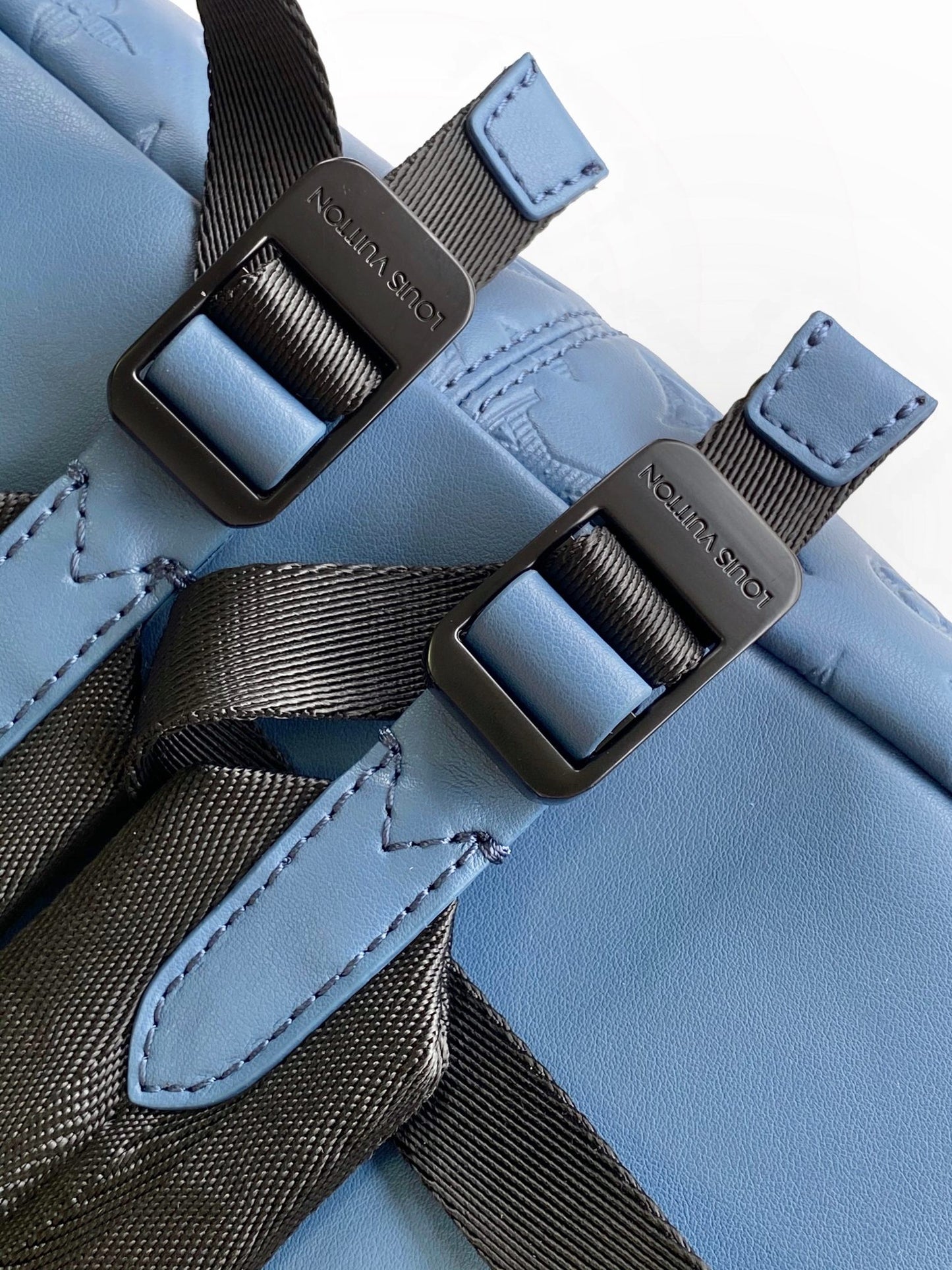 Top-Tier blue emboss Discovery Backpack