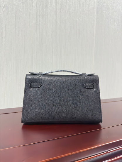 1:1 Hermes Kelly Pochette Epsom leather