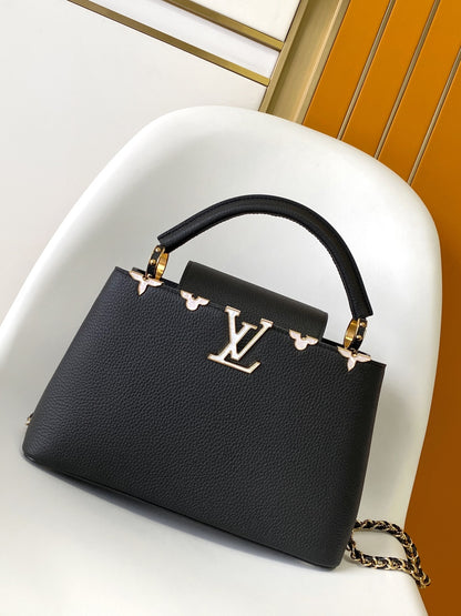 Top-tier Black Capucines BB