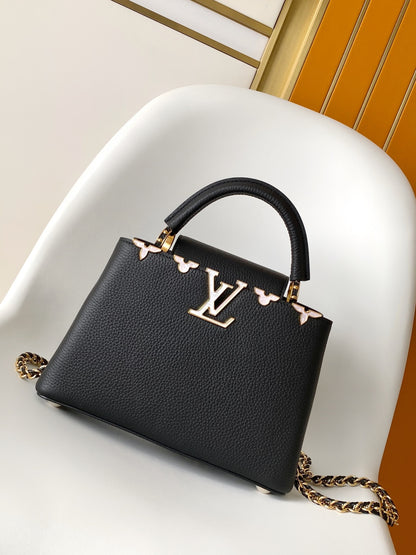 Top-tier Black Capucines BB