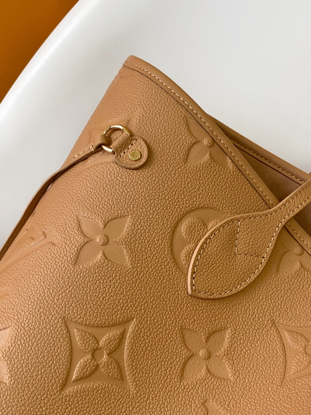 Top-tier original Brown Emboss Monogram Neverfull MM
