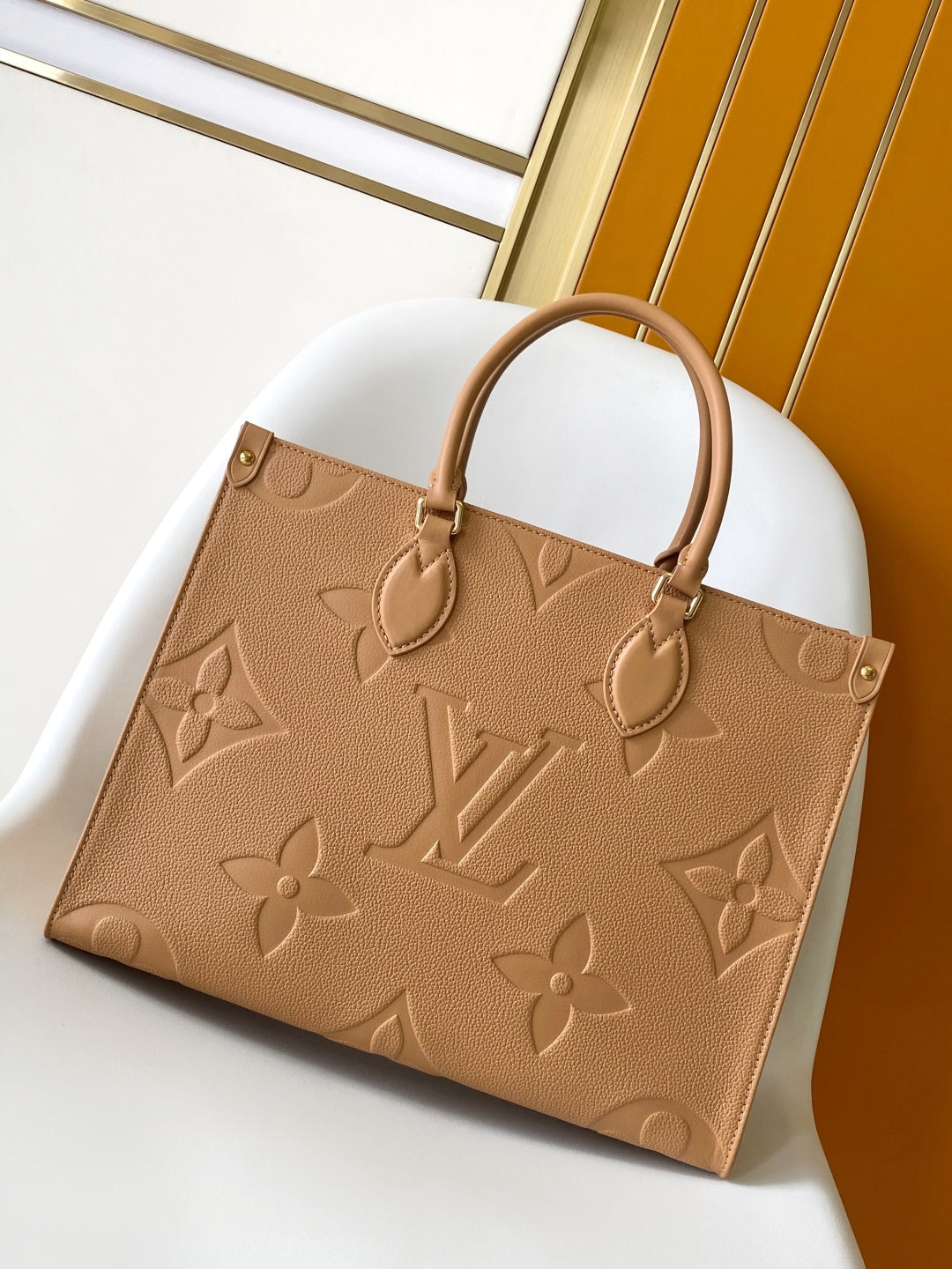 Top-tier original Brown Emboss Monogram OnTheGo