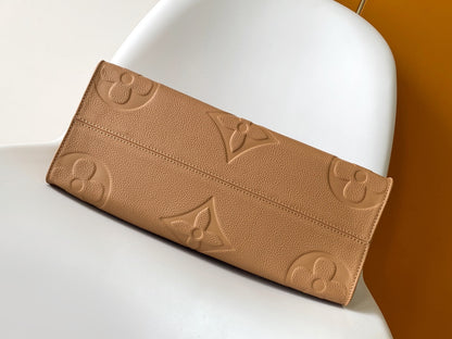Top-tier original Brown Emboss Monogram OnTheGo