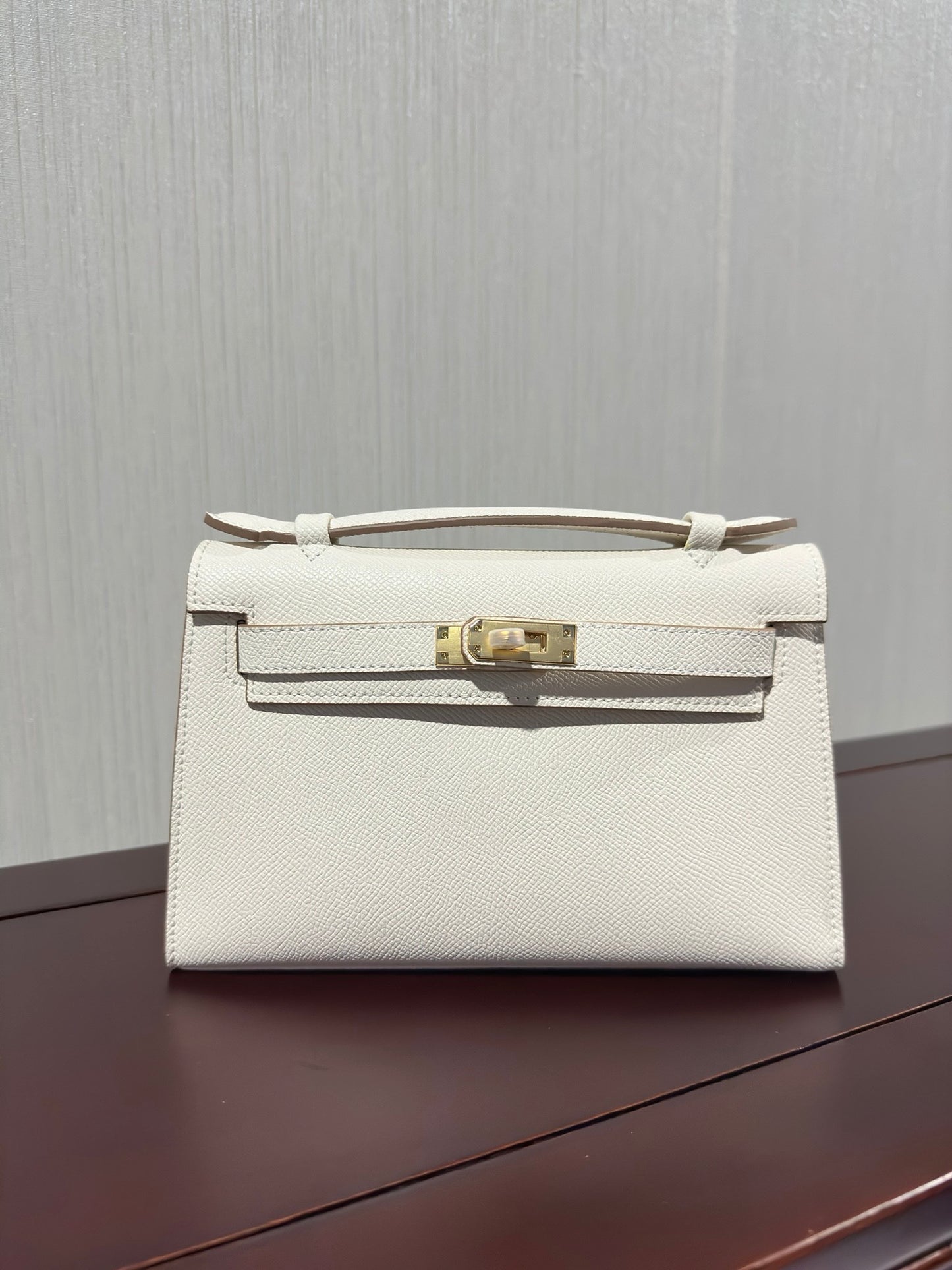 1:1 Hermes Kelly Pochette Epsom leather