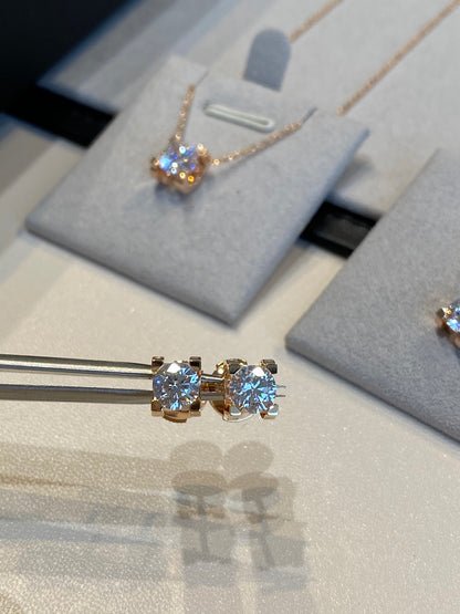 1:1 Cartier Moissanite horn earrings