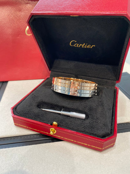 1:1 Cartier diamond Love bracelet narrow version