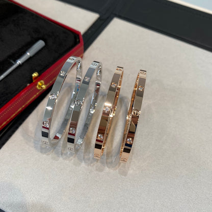 1:1 Cartier diamond Love bracelet narrow version