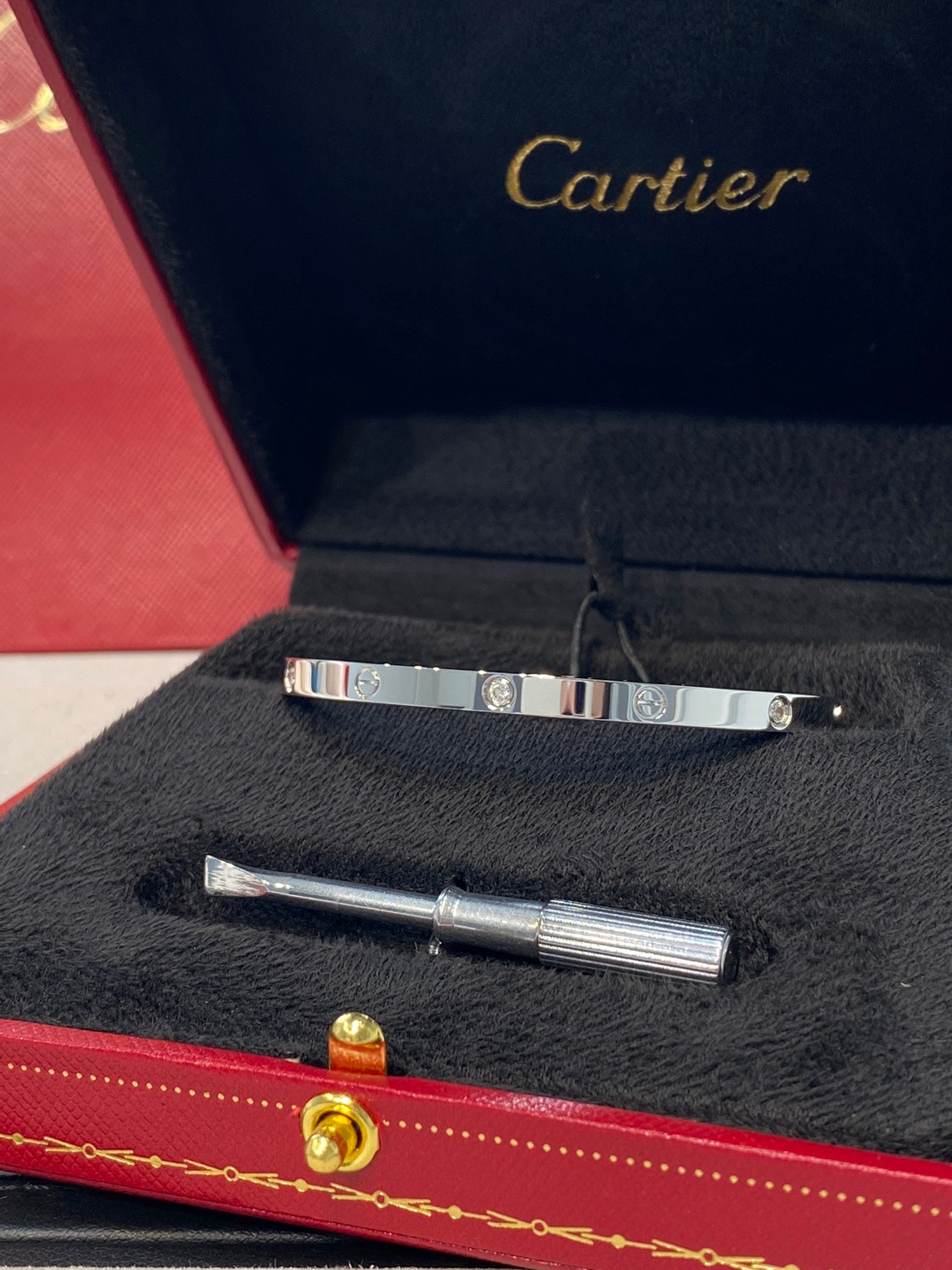 1:1 Cartier diamond Love bracelet narrow version