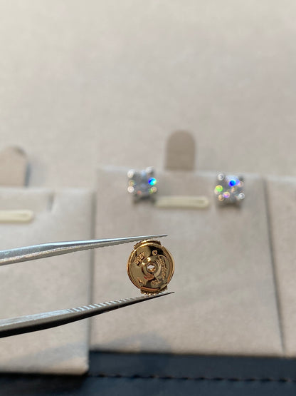 1:1 Cartier Moissanite horn earrings